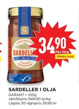 Willys SARDELLER I OLJA erbjuda
