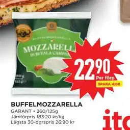 Willys BUFFELMOZZARELLA erbjuda