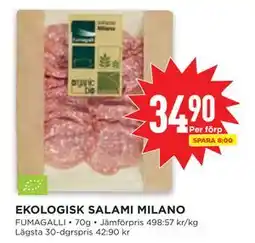 Willys EKOLOGISK SALAMI MILANO erbjuda