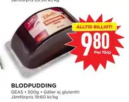 Willys BLODPUDDING erbjuda