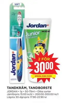 Willys TANDKRÄM, TANDBORSTE erbjuda