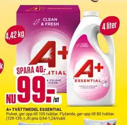 ÖoB A+ TVÄTTMEDEL ESSENTIAL erbjuda