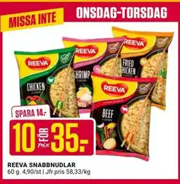 ÖoB REEVA SNABBNUDLAR erbjuda