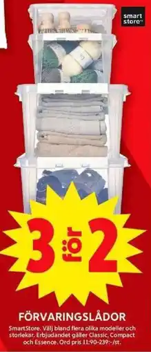 ICA Maxi SMARTSTORE Förvaringslådor erbjuda