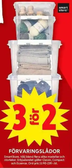 ICA Maxi SMARTSTORE Förvaringslådor erbjuda
