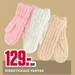 ÖoB RIBBSTICKADE VANTAR erbjuda