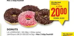 Willys Hemma DONUTS, Medlemspris erbjuda