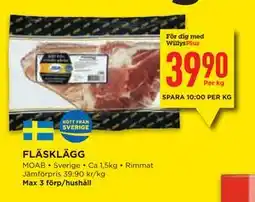 Willys Hemma FLÄSKLÄGG, Medlemspris erbjuda