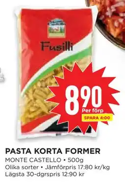 Willys Hemma PASTA KORTA FORMER erbjuda