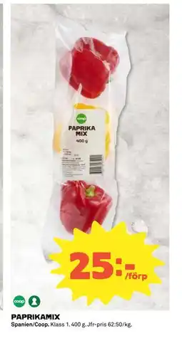 Coop Daglivs PAPRIKAMIX erbjuda