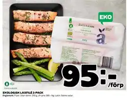Coop Daglivs EKOLOGISK LAXFILÉ 2-PACK erbjuda