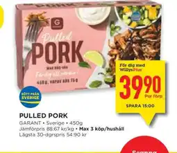 Willys PULLED PORK erbjuda