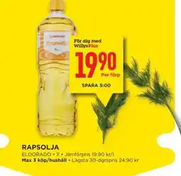 Willys Rapsolja erbjuda