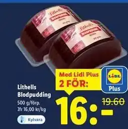 Lidl Lithells blodpudding erbjuda