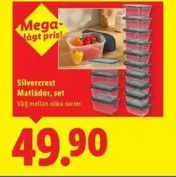 Lidl Silvercrest Matlådor, set erbjuda