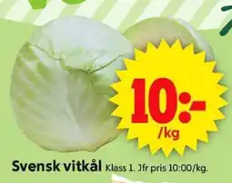ICA Supermarket Svensk vitkål erbjuda