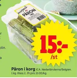 ICA Supermarket PÄRON I KORG erbjuda