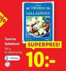 Lidl Taverna salladsost erbjuda