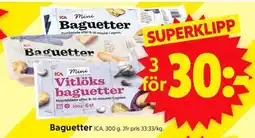 ICA Supermarket Baguetter erbjuda