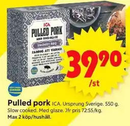ICA Supermarket PULLED PORK erbjuda