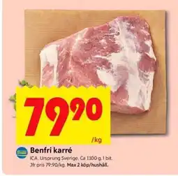 ICA Supermarket Benfri karré erbjuda