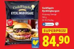 Lidl Guldfågeln kycklingburgare erbjuda