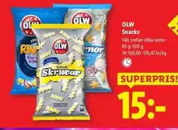 Lidl OLW snacks erbjuda