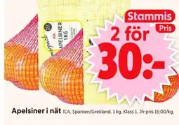 ICA Supermarket Apelsiner i nät erbjuda