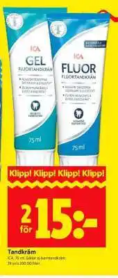 ICA Supermarket TANDKRÄM erbjuda