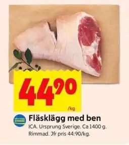ICA Supermarket Fläsklägg med ben erbjuda