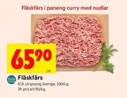 ICA Supermarket Fläskfärs erbjuda