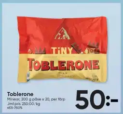 DollarStore TOBLERONE erbjuda