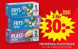ICA Maxi ICA Fryspåsar, plastpåsar erbjuda