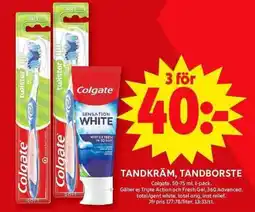 ICA Maxi COLGATE Tandkräm, tandborste erbjuda