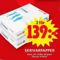 ICA Maxi XEROX Skrivarpapper erbjuda
