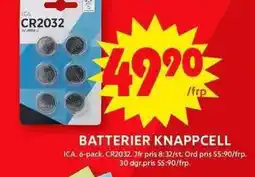 ICA Maxi ICA Batterier knappcell erbjuda
