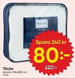 DollarStore ASTORIA Täcke erbjuda