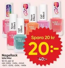 DollarStore WILD MILD Nagellack erbjuda