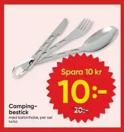DollarStore Camping- bestick erbjuda