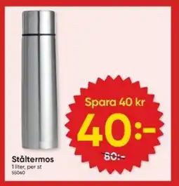 DollarStore Ståltermos erbjuda