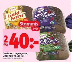 ICA Kvantum PÅGEN Guldkorn, lingongrova, lingongrova special erbjuda