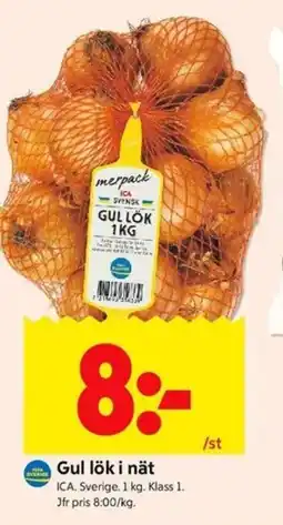ICA Kvantum ICA Gul lök i nät erbjuda