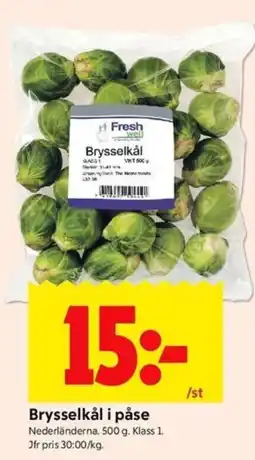 ICA Kvantum Brysselkål i påse erbjuda