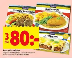 ICA Kvantum DAFGÅRDS Enportionsrätter erbjuda