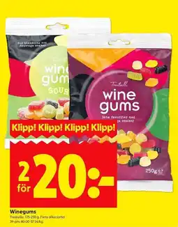 ICA Kvantum TREATVILLE Winegums erbjuda