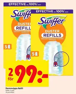 ICA Kvantum SWIFFER Dammvippa refill erbjuda