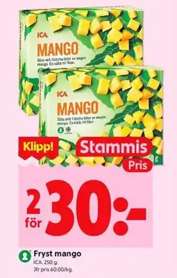 ICA Kvantum ICA Fryst mango erbjuda