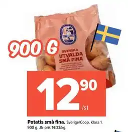 Coop Extra Potatis små fina erbjuda