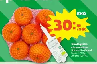 Ekologiska clementiner
