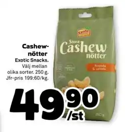 Stora Coop CASHEWNÖTTER erbjuda
